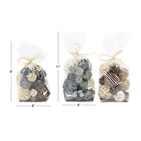 Mixed Dried Floral Country Orb Vase Filler, 3ct.