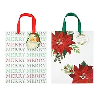 Medium Merry Merry Poinsettia Gift Bags by Celebrate It™