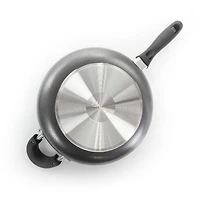 Oster Clairborne 10.25" Charcoal Gray Aluminum Sauté Pan with Lid