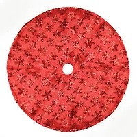 20" Red Sequin Snowflake Mini Tree Skirt