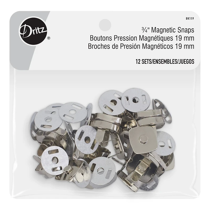 Dritz® Silver Magnetic Snaps, 3/4"