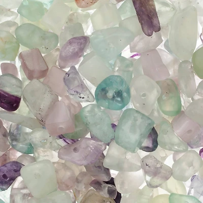 John Bead Flourite Mix Chip Beads, 32g