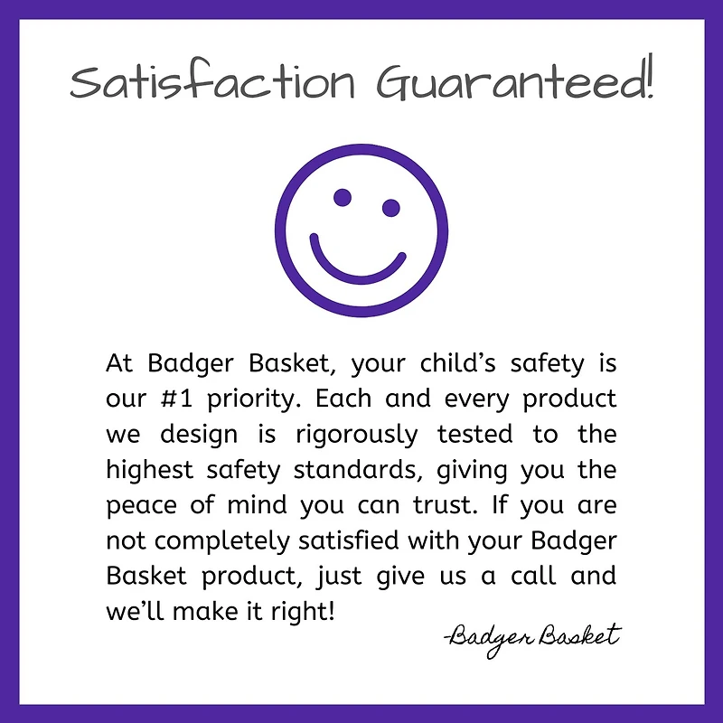 Badger Basket Woodgrain Gray Flat Bench Top Toy & Storage Box