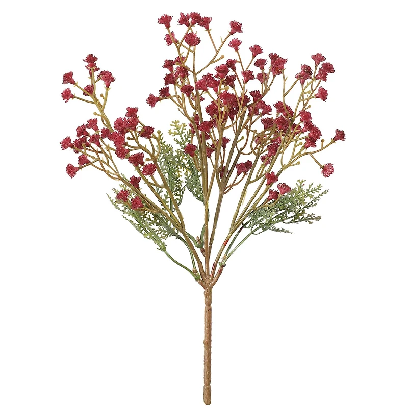 10.5" Burgundy Baby's Breath Bush by Ashland®