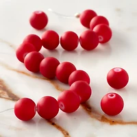 Red Round Glass Beads, 9mm by Bead Landing™