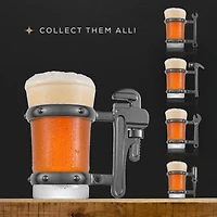JoyJolt® Tools Collection 17oz. Pipe Wrench Handle Single Beer Mug