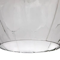 Hello Honey® Matte Black Oversized Geometric Glass Ceiling Light