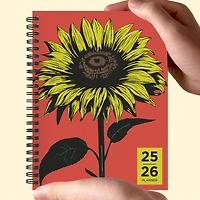 TF Publishing 2025-2026 Andy's Sunflower Medium Weekly/Monthly Planner