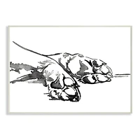 Stupell Industries Pet Animal Paws Minimal Ink Linework Wall Plaque