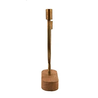 Hello Honey® Asymmetrical Wood & Metal Candle Holder