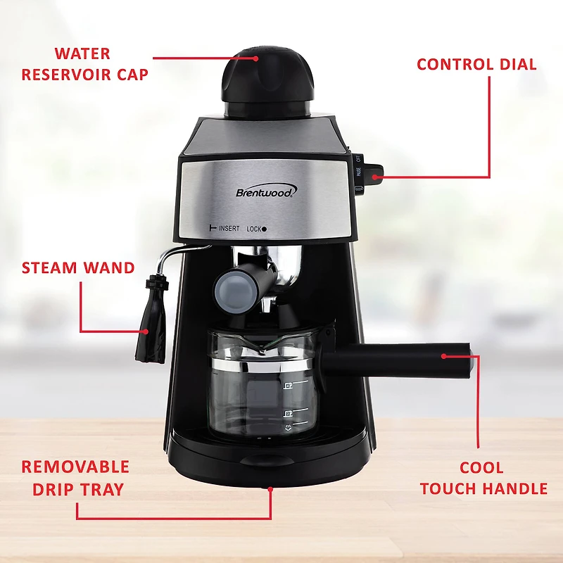 Brentwood 20oz. Espresso & Cappuccino Maker