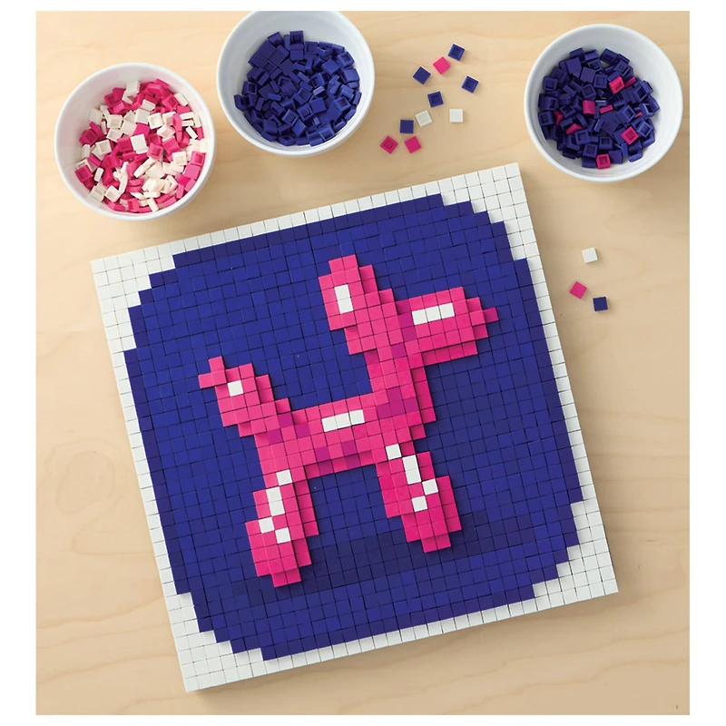 10" x 10" Balloon Dog Pixelated Brick Art Kit by Make Market®