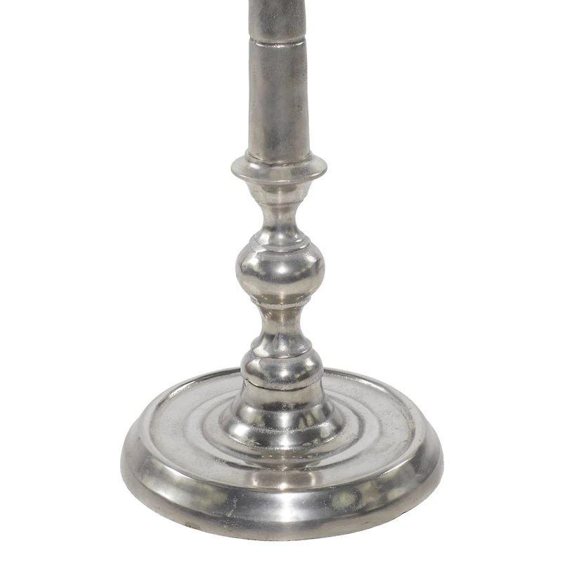 35" Silver Metal Champagne Bottle Holder Bucket