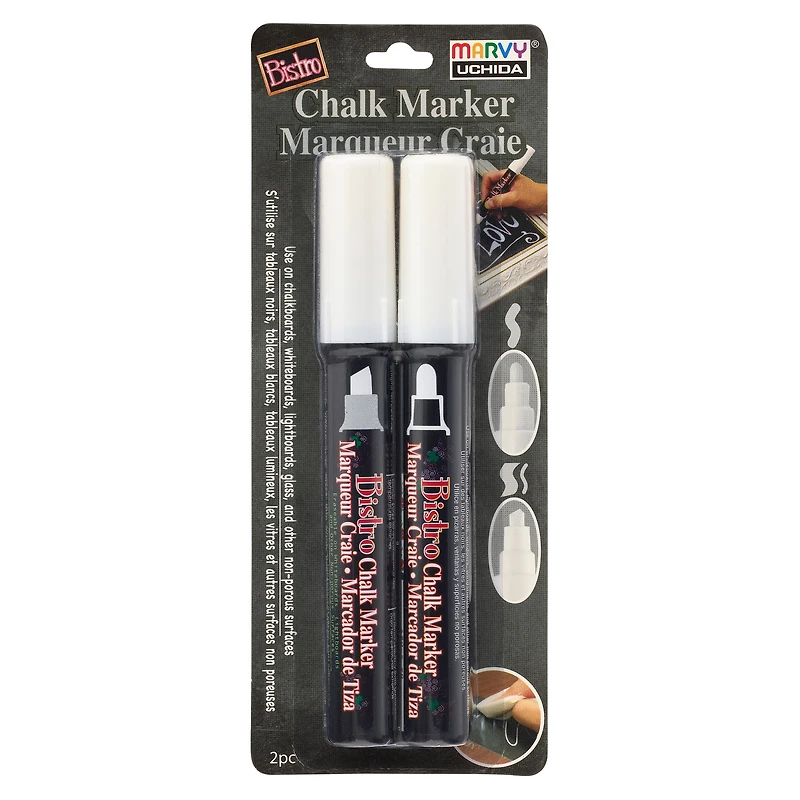 Marvy® Uchida White Bistro Chalk Marker Set