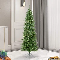 4.5ft. Pre-Lit Salem Pine Artificial Christmas Tree, Warm White Dura-Lit® LED Lights