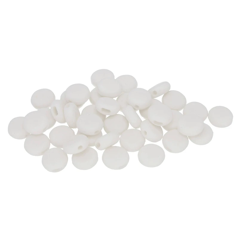 Fablastic™ White Silicone Cord Locks, 10mm