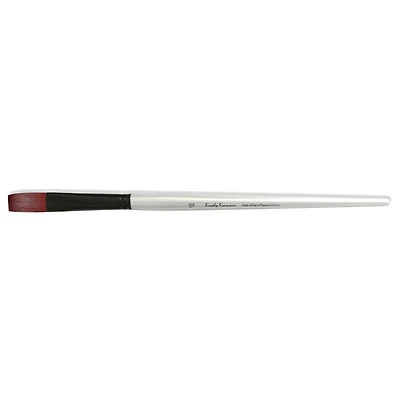 Simply Simmons Extra-Firm Synthetic Long Handle Flat Brush