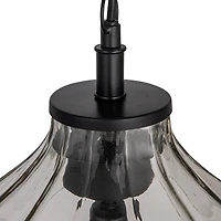 Hello Honey® Matte Black Oversized Geometric Glass Ceiling Light