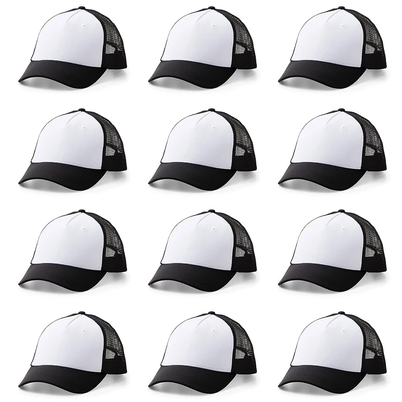 Cricut® Black/White Trucker Hat Blank, 12ct.