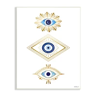 Stupell Industries Eye Of Providence Abstract Deco Arrangement Vivid Blue Wall Plaque