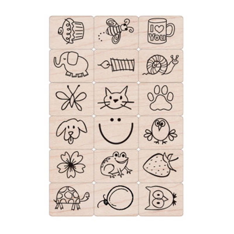 Hero Arts® Ink 'n' Stamp Woodblock Fun Stuff Stamps
