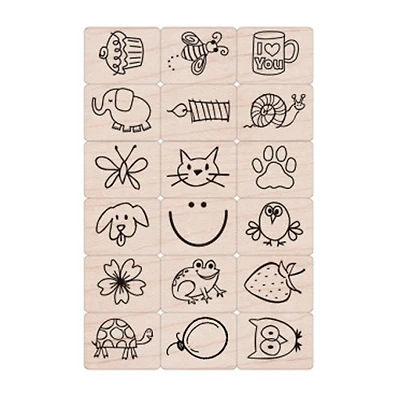 Hero Arts® Ink 'n' Stamp Woodblock Fun Stuff Stamps