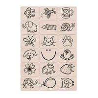 Hero Arts® Ink 'n' Stamp Woodblock Fun Stuff Stamps
