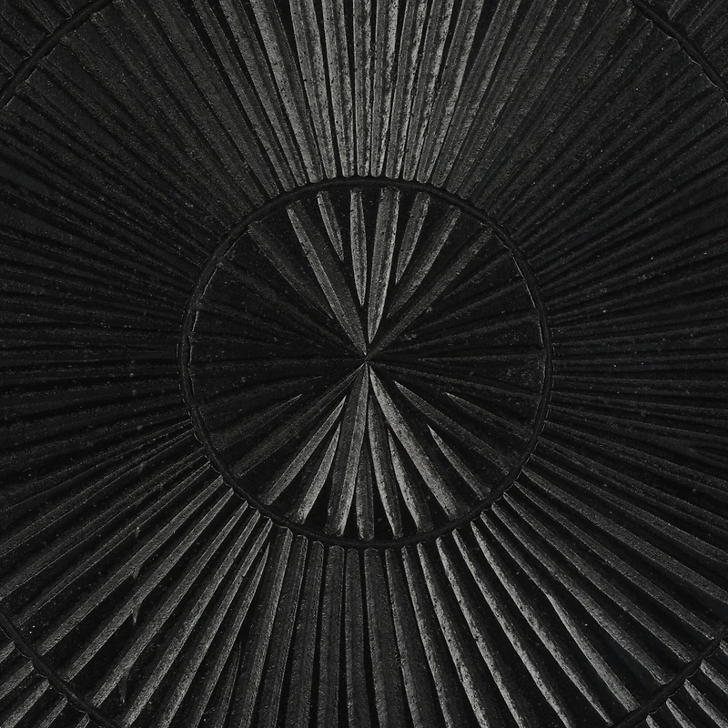 Black Radial Geometric Wall Décor