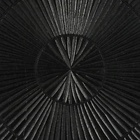Black Radial Geometric Wall Décor