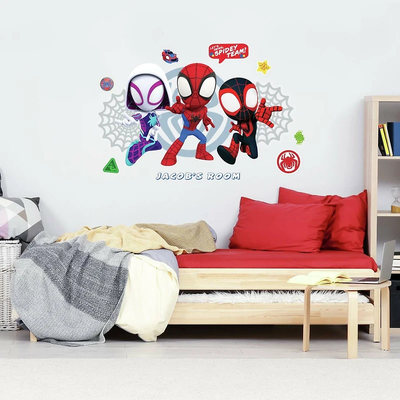 RoomMates Spidey & His Amazing Friends Headboard Peel & Stick Giant Wall Decal