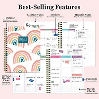 TF Publishing 2024 Fresh Rainbow Medium Weekly Monthly Planner