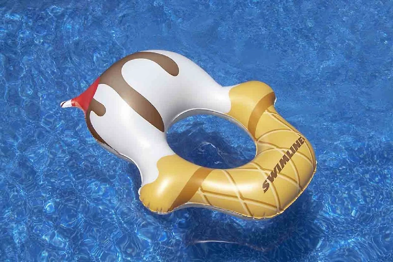 Swimline 46" Inflatable Ice Cream Sundae Ring Pool Float