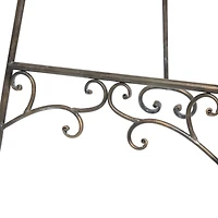 55" Bronze Metal Adjustable Display Stand Scroll Easel