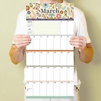 TF Publishing 2024 Big Grid-Floral Wall Calendar