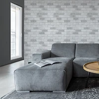 Simplify Gray Brick Adhesive Wallpaper