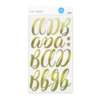 Gold Hand Letter Alphabet Stickers by Recollections™