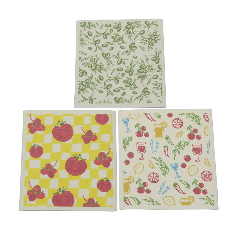 8" Fall Sponge Cloth Set by Fab Finds