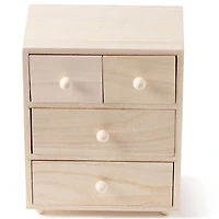 Wooden 4 Drawer Box by Make Market® 