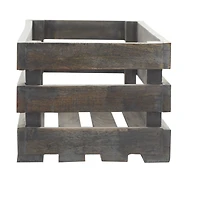 Brown Mango Wood Farmhouse Tray Set
