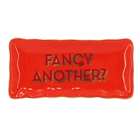 6.75" Red Fancy Another Ceramic Plate by Ashland®