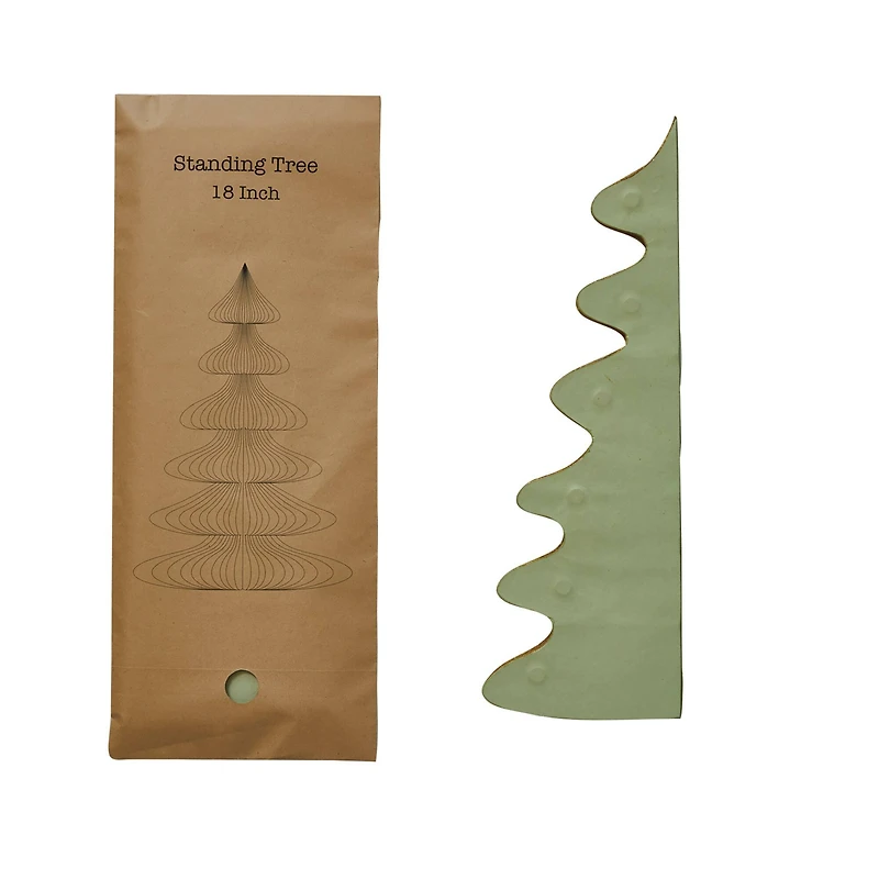 Hello Honey® 18" Mint Green Paper Folding Honeycomb Tree with Gold Glitter