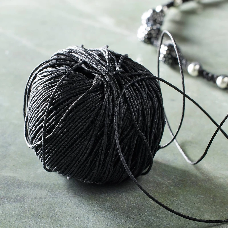 12 Pack: Waxed Cotton Cord Ball by Bead Landing