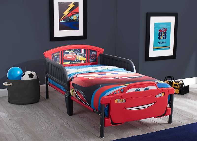 Cars 3D Footboard Toddler Bed