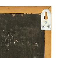 Rectangular Brown Wood Totem Face Wall Art, 32" x 14" x 2"