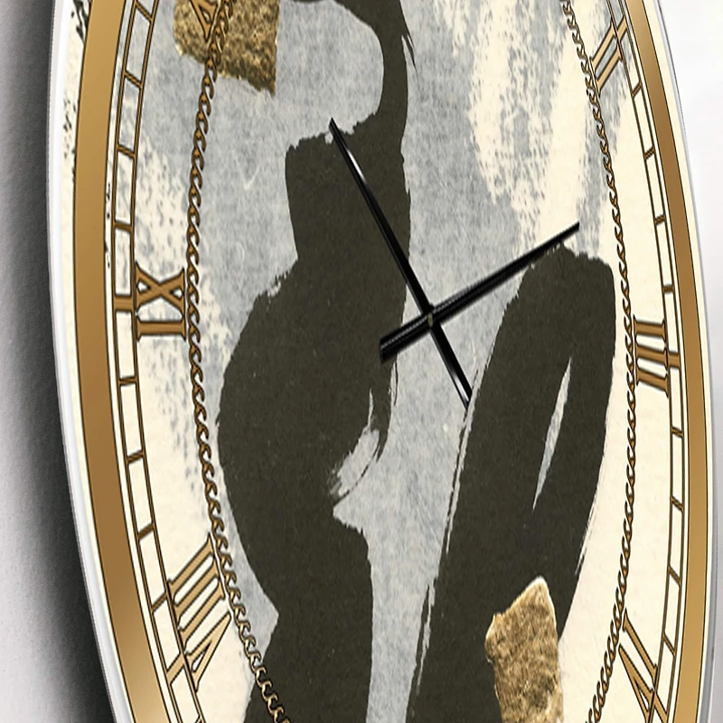 Designart 'Glam Collage Ii Glam Wall Clock
