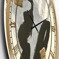 Designart 'Glam Collage Ii Glam Wall Clock