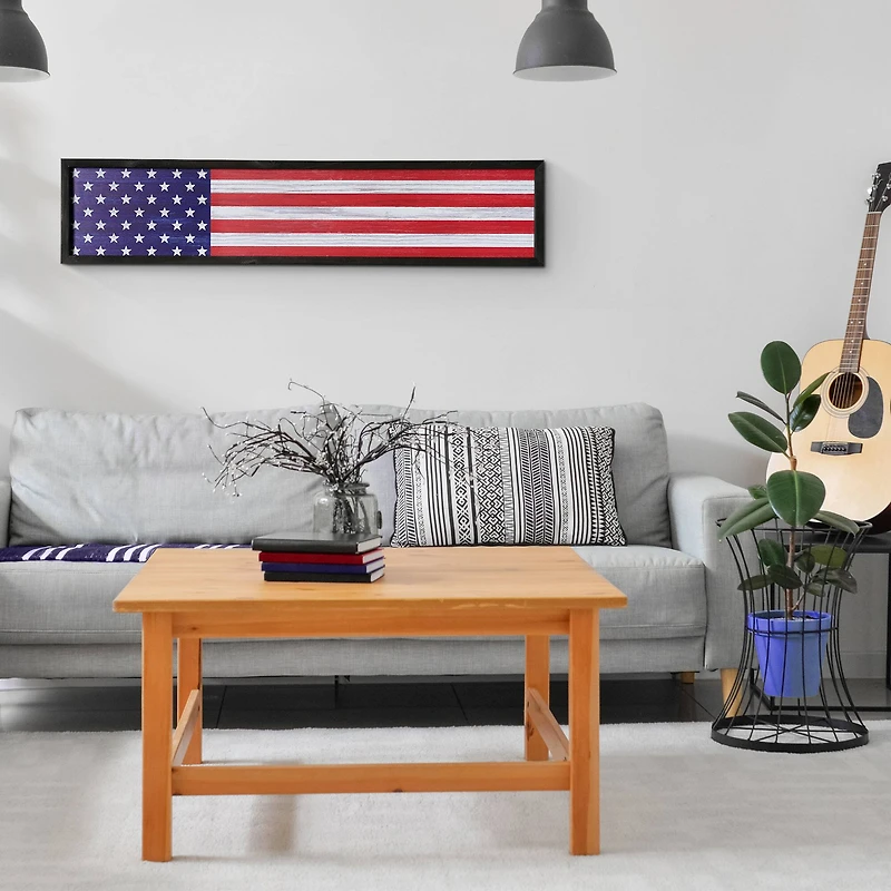American Art Décor™ 36" American Flag Wood Novelty Wall Sign