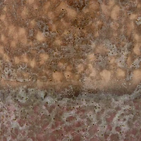 Hello Honey® 16.5" Pink Reactive Glaze Round Stoneware Table Lamp with Mustard Velvet Shade