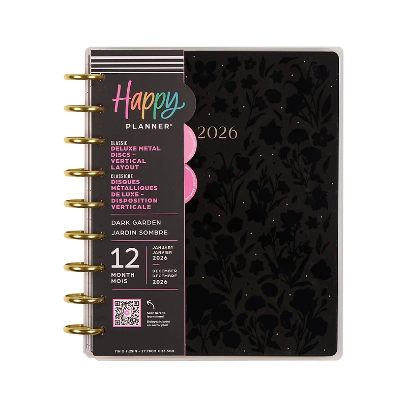 The Classic Happy Planner® Dark Garden Deluxe