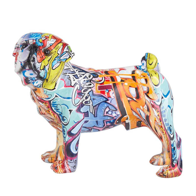 The Novogratz CosmoLiving by Cosmopolitan Multi  Polystone Contemporary Sculpture, 7" x 13" x 6"